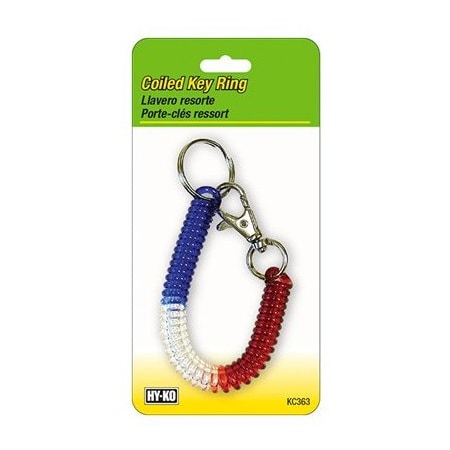 Hy-Ko Prod REDWHTBLU Keychain KC363